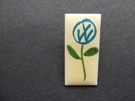 Volkswagen logo in bloemvorm